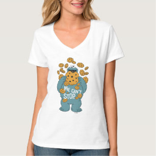 T-shirt Rue Sésame   Cookie Monster - Je peux pas m'arrête