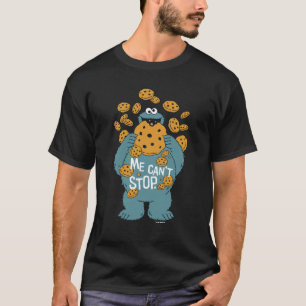 T-shirt Rue Sésame Cookie Monster - Me Can't Stop