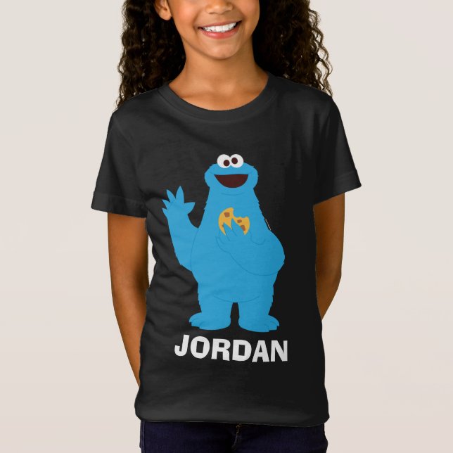 T-Shirt Rue Sésame | Cookie personnalisé Monster Baby B (Devant)