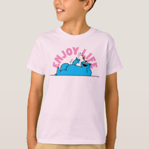 T-shirt Rue Sésame   Cookies Monster Enjoy Life