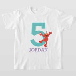 T-shirt Rue Sésame | Elmo - Confetti 5e anniversaire
