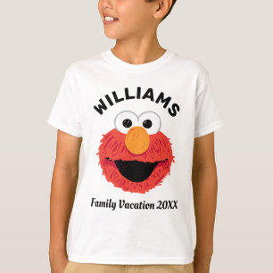 T-shirt Rue Sésame   Elmo Famille Vacances