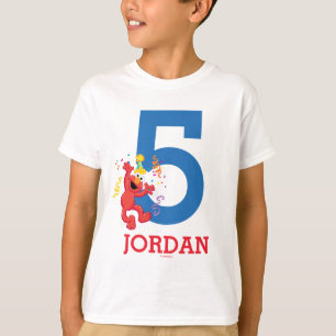 T-shirt Rue Sésame   Elmo - Rainbow 5e anniversaire