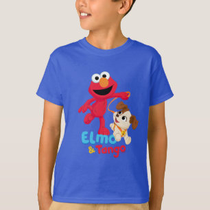 T-shirt Rue Sésame Elmo & Tango en course