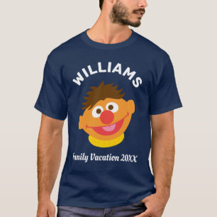 T-shirt Rue Sésame Ernie Famille Vacances