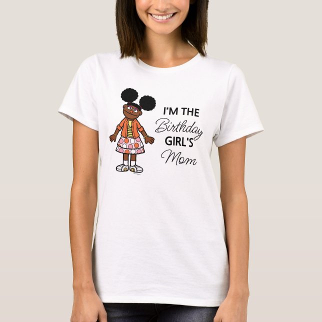 T-shirt Rue Sésame | Gabrielle Birthday Girl's Mom (Devant)