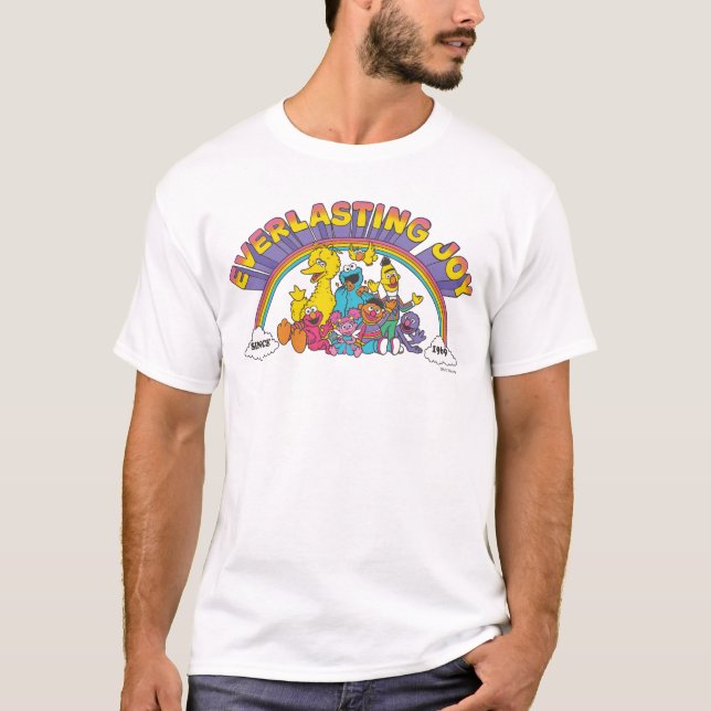 T-shirt Rue Sésame | Joie Éternelle Depuis 1969 (Devant)