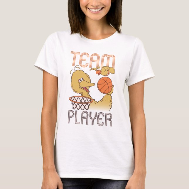 T-shirt Rue Sésame | Joueur de l'équipe d'oiseaux (Devant)