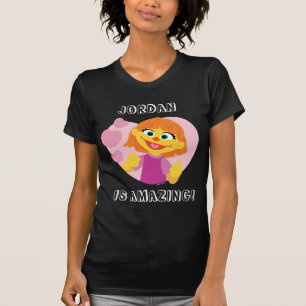 T-shirt Rue Sésame Julia Cœur Rose