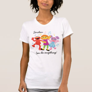 T-shirt Rue Sésame   Julia, Elmo et Abby dansent