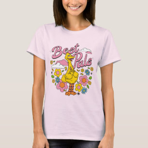 T-shirt Rue Sésame   Meilleurs potes d'oiseaux jaunes