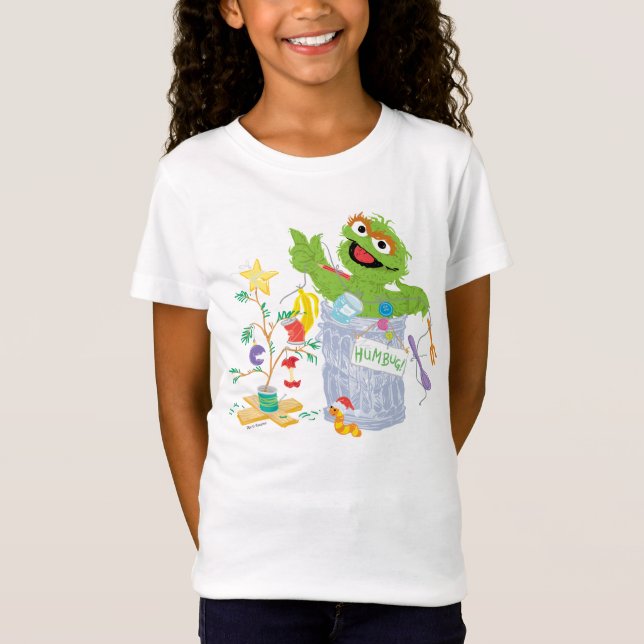 T-Shirt Rue Sésame | Oscar - Arbre de Noël (Devant)