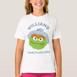 T-shirt Rue Sésame Oscar le Grouch Famille Vacances
