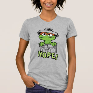 T-shirt Rue Sésame   Oscar le Grouch Nope!