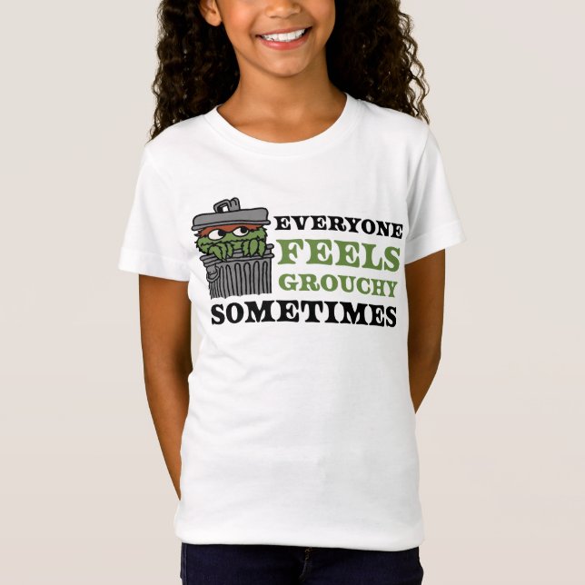 T-Shirt Rue Sésame | Oscar le Grouch se sent Grouch (Devant)