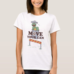 T-shirt Rue Sésame   Oscar the Grouch Move Your Can