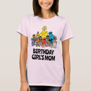 T-shirt Rue Sésame   Sesame Pals Birthday Girl's Mom