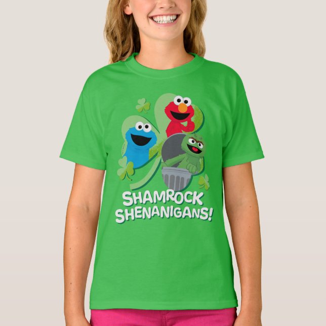T-shirt Rue Sésame | Shenanigans shamrocks ! (Devant)