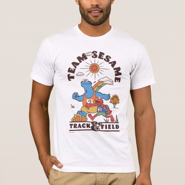 T-shirt Rue Sésame | Team Sesame Track & Field (Devant)