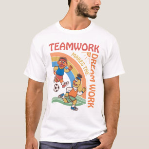 T-shirt Rue Sésame Travail d'équipe Ernie & Bert