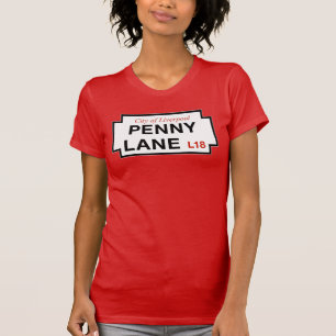 T-shirt Ruelle de penny, plaque de rue, Liverpool, R-U