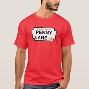 T-shirt Ruelle de penny, plaque de rue, Liverpool, R-U
