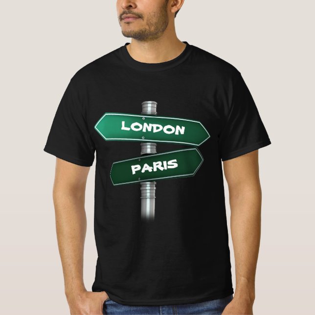 T-SHIRT RUES SIGNER LE MODÈLE CHOISIR VOTRE VILLE (Devant)