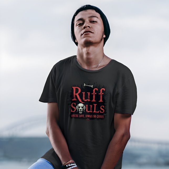 T-shirt Ruff Souls - Où L'Amour Ne Connaît Pas De Grave -  (Gothic T-Shirt - Ruff Soals Where Love Knows No Graves)