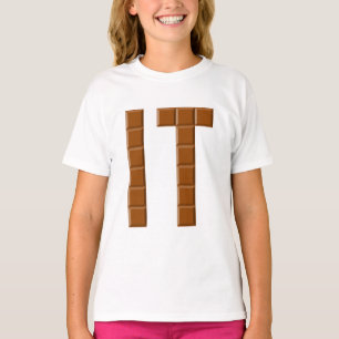 T-shirt Ruffle pour filles IT  CHOCOLAT