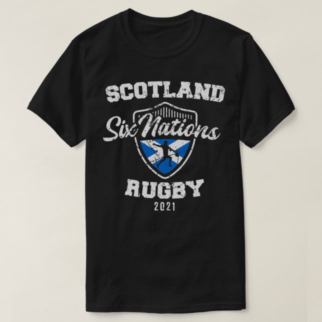 T-shirt Rugby 6 Nations Écosse France Irlande Angleterre W (Design devant)