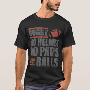 T-shirt Rugby aucun casque aucunes boules de protections