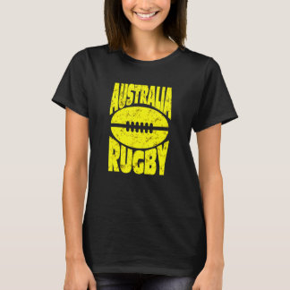 T-shirt Rugby Australien Australie Rugby À Balle
