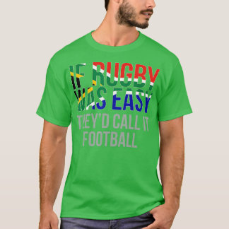T-shirt Rugby d'Afrique du Sud rugby amusant