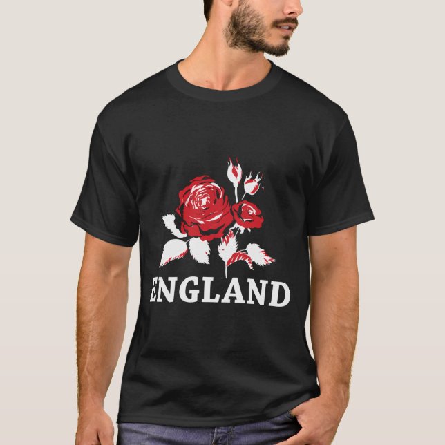 T-shirt Rugby d'Angleterre (Rose) (Devant)