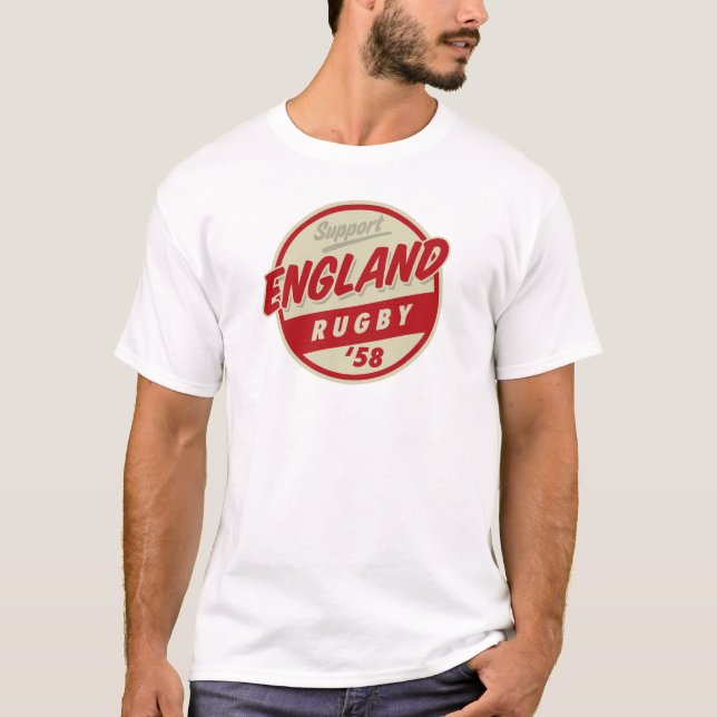 T-shirt Rugby de Ruggershirts Angleterre (Devant)