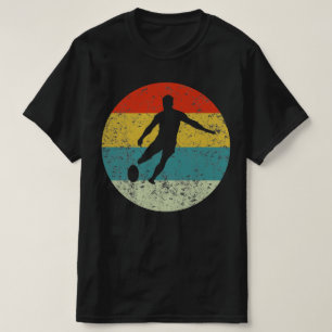 T-shirt RUGBY les années 70 silhouette vintage rétro