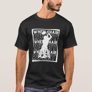 T-shirt Rugby Ligue en fauteuil roulant Union Rugby