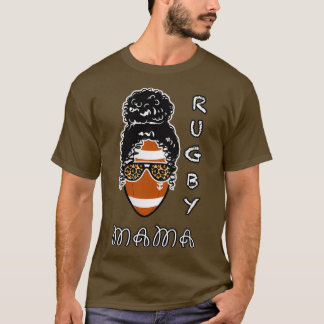 T-shirt Rugby maman design drôle pour les amoureux Rugby e