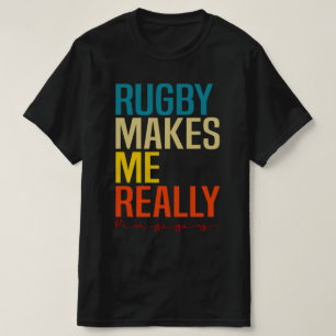 T-shirt Rugby Me Rend Vraiment Heureux, Ventilateur De Rug