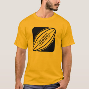 T-shirt Rugby orange jaune