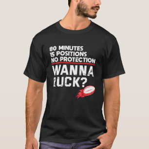 T-shirt Rugby Wanna Ruck Drôle Joueur de rugby