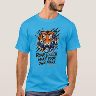 T-shirt Rugir Plus Fort Tigre Inarrêtables Motivationnel