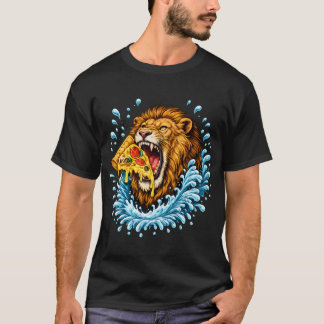 T-shirt Rugissement de pizza