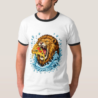 T-shirt Rugissement de pizza