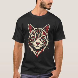 T-shirt Rugissement du Tigre Tribal : Graphique Félin Géom