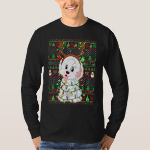 T-shirt Rugueux éclairage de style pull de Noël Havanais C