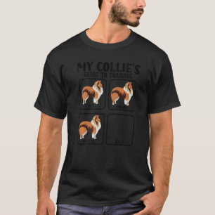 T-shirt rugueux guide de formation pour collie mams papa