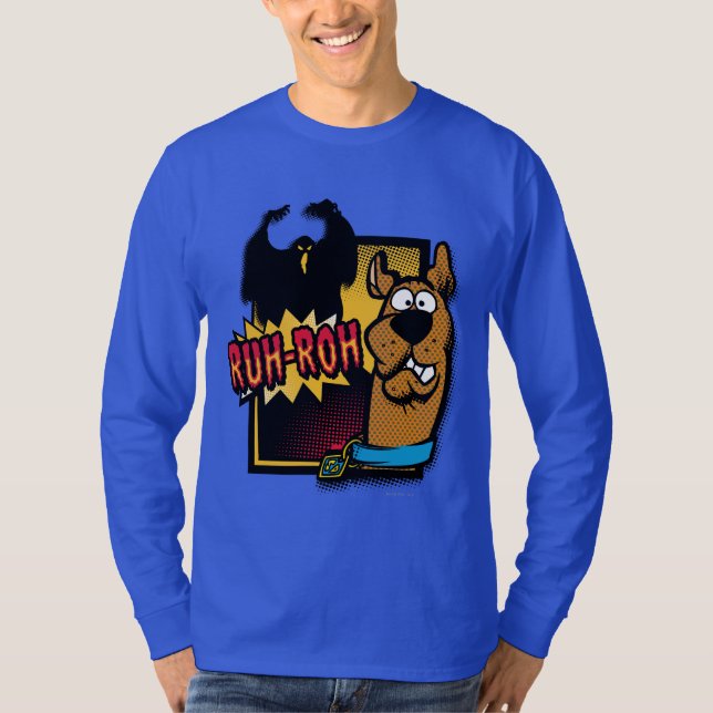 T-shirt Ruh-Roh Scooby-Doo et un fantôme (Devant)