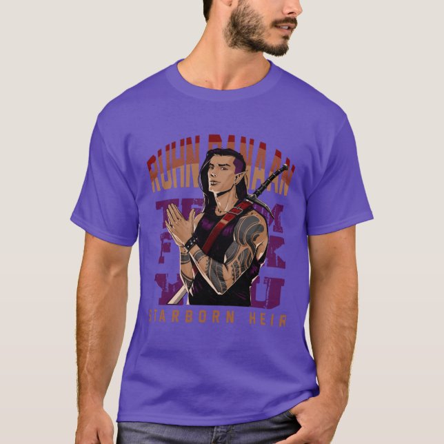 T-shirt Ruhn Danaan Bootleg Style 90s Vibe Crescent City B (Devant)