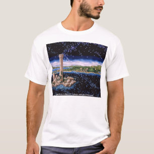 T-shirt Ruine d'île, ruine d'île, par Darlene P. Coltrai